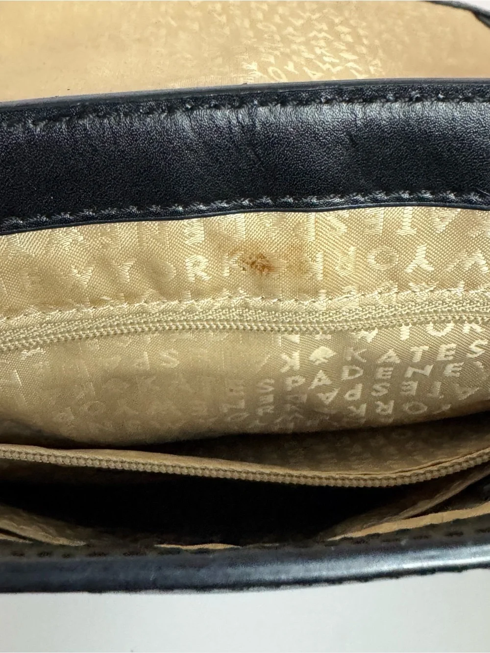 #341 Kate Spade Doreen Bond Street Leather Logo Flap Closure Crossbody Bag